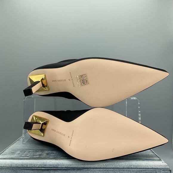 NEW Good American Women’s Ankle Shine Neoprene Booties Black Size 9 - Picture 8 of 12